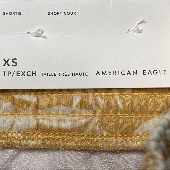 American Eagle Super High Rise Short Court Shortie XS Pockets Floral Soft NEW - Picture 7 of 9